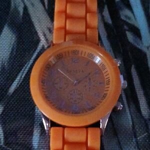 Geneva Men's Bold Orange Watch